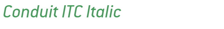 Conduit ITC Italic